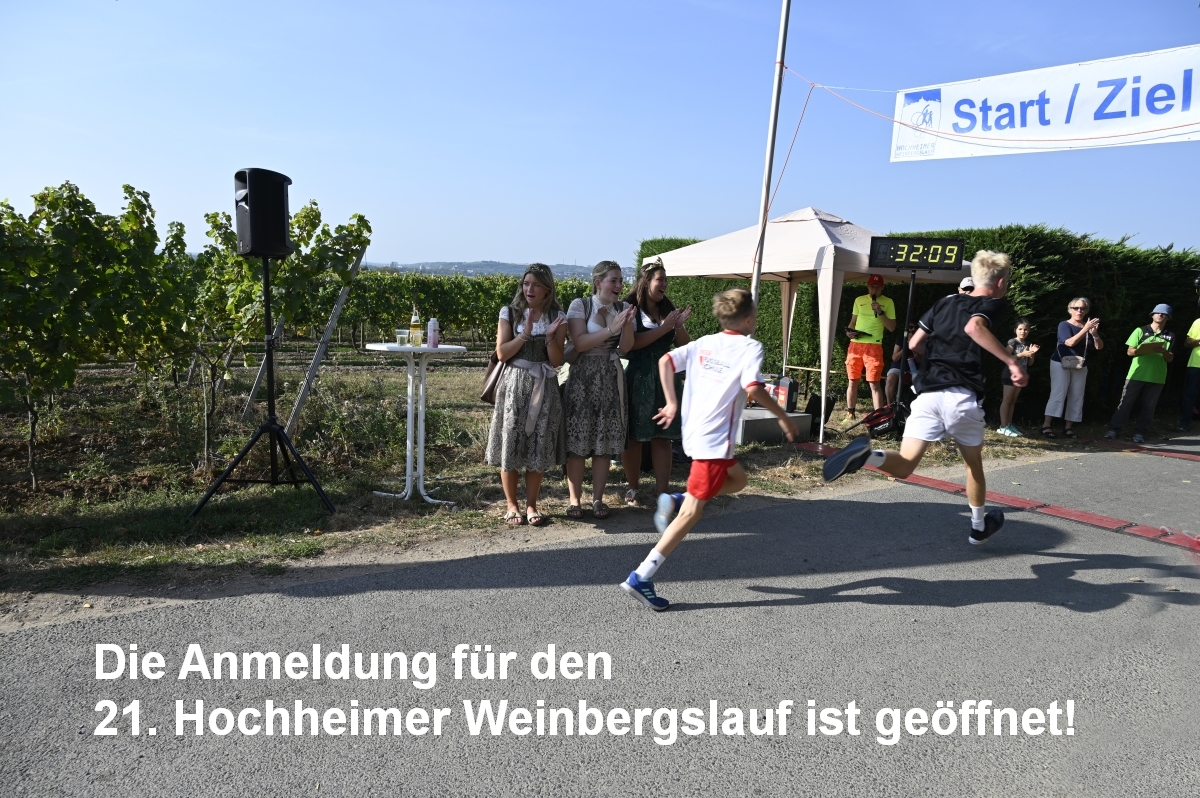 Weinbergslauf Anmeldung 2025